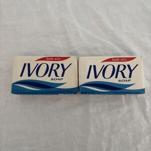 Lot Of Two Vintage Ivory‎ Soap Bath Size